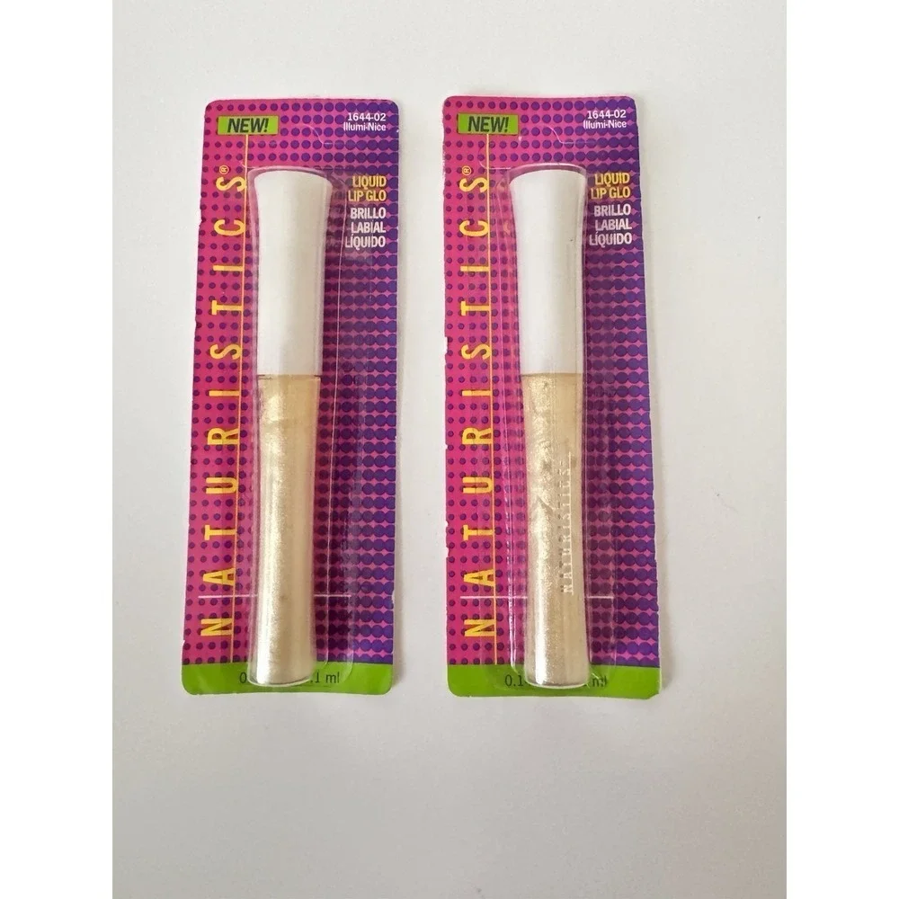 Naturistics Liquid Lip Glo Illumi-Nice Lot of 2 Sealed Vintage 2002 Gloss